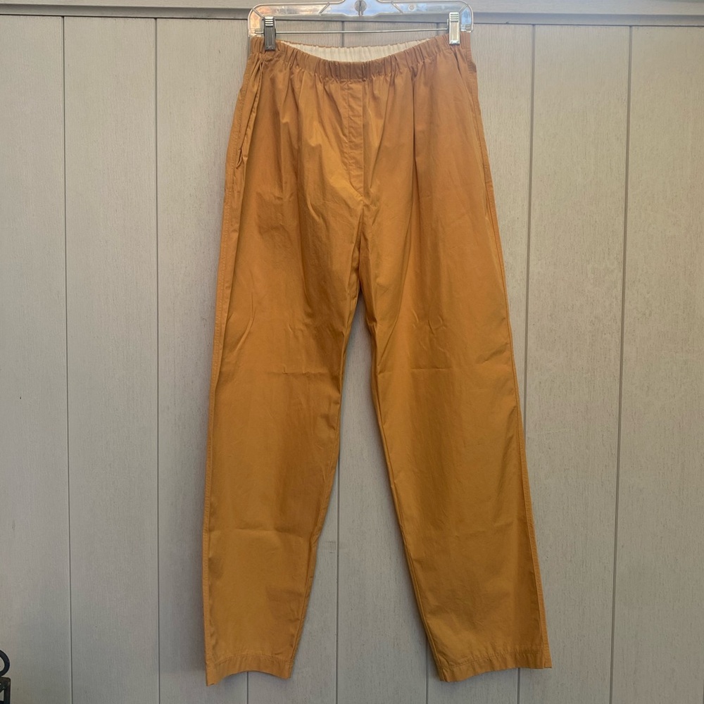 Forte Forte Camel Brown Cotton Straight Leg Pants